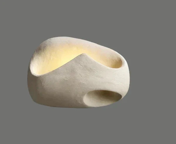 Designerska Lampa Ścienna w Stylu Organicznego Kamienia Boho