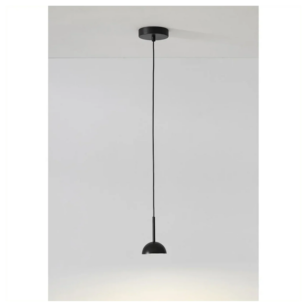 Lampa wisząca minimalistyczna czarna lampa sufitowa LED