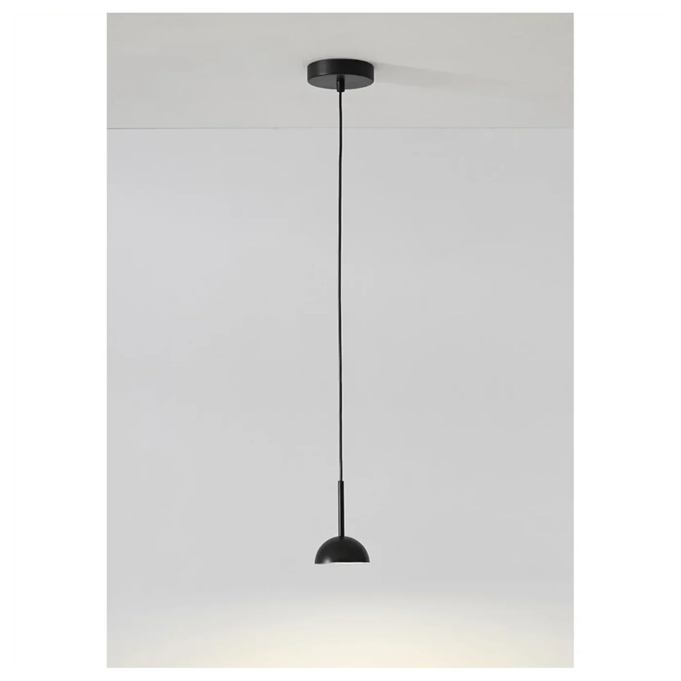 Lampa wisząca minimalistyczna czarna lampa sufitowa LED