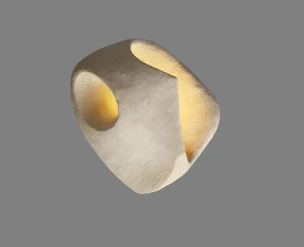 Designerska Lampa Ścienna w Stylu Organicznego Kamienia Boho