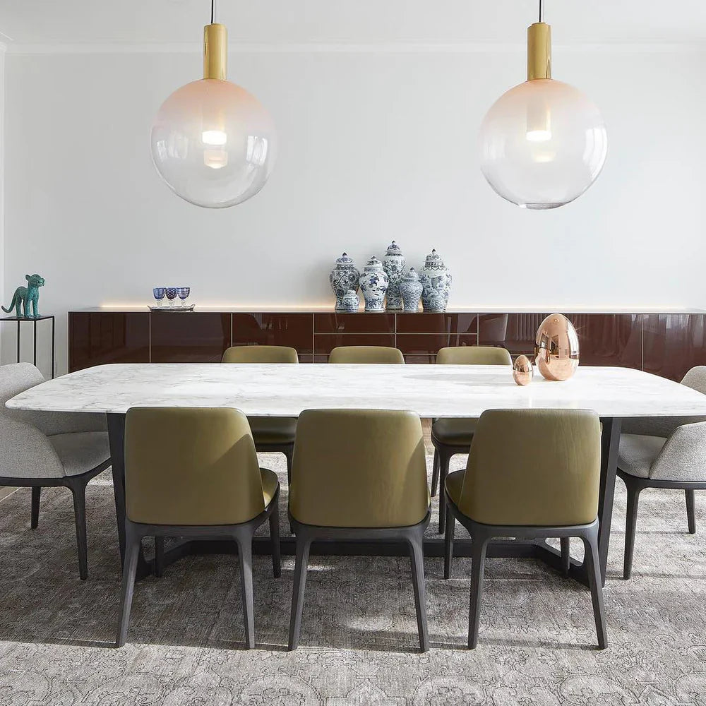 Designerska Lampa Wisząca LED – Nowoczesne Formy ze Szkła