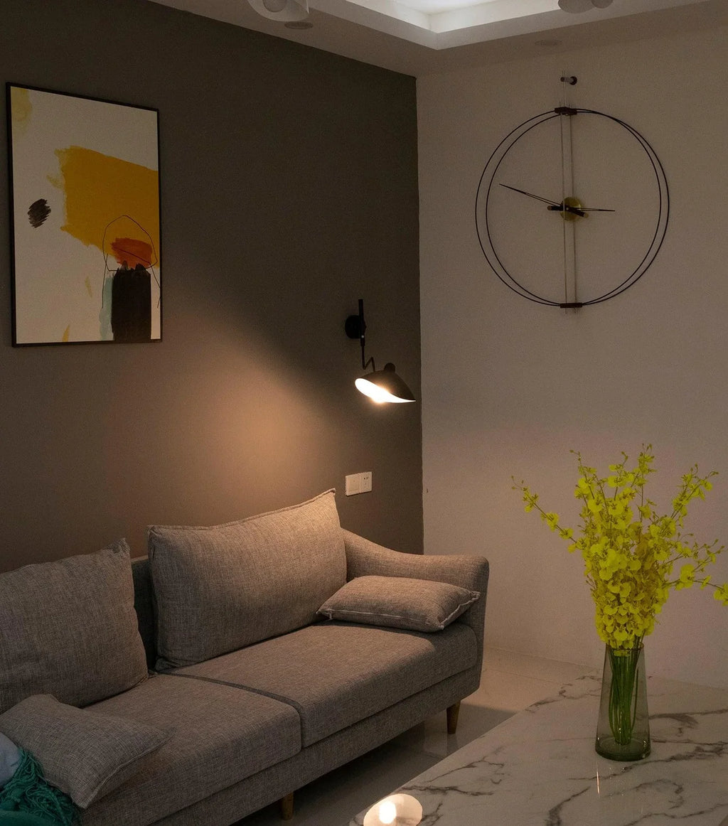 Designerska lampa ścienna z podwójnym ramieniem – regulowana lampa kinkietowa do salonu, biura lub sypialni