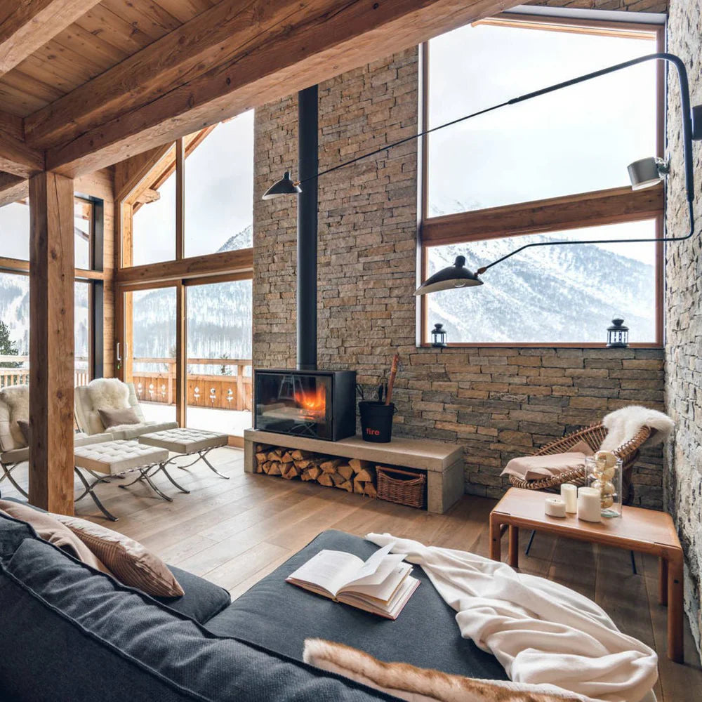 Designerska lampa ścienna z podwójnym ramieniem – regulowana lampa kinkietowa do salonu, biura lub sypialni