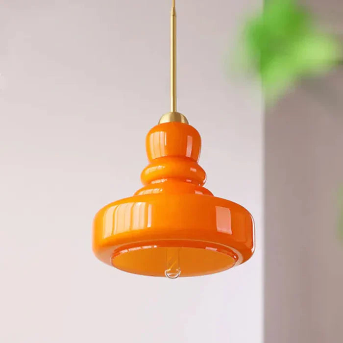 Designerska Lampa Wisząca z Mlecznego Szkła Bauhaus