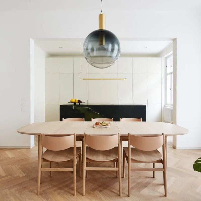 Designerska Lampa Wisząca LED – Nowoczesne Formy ze Szkła