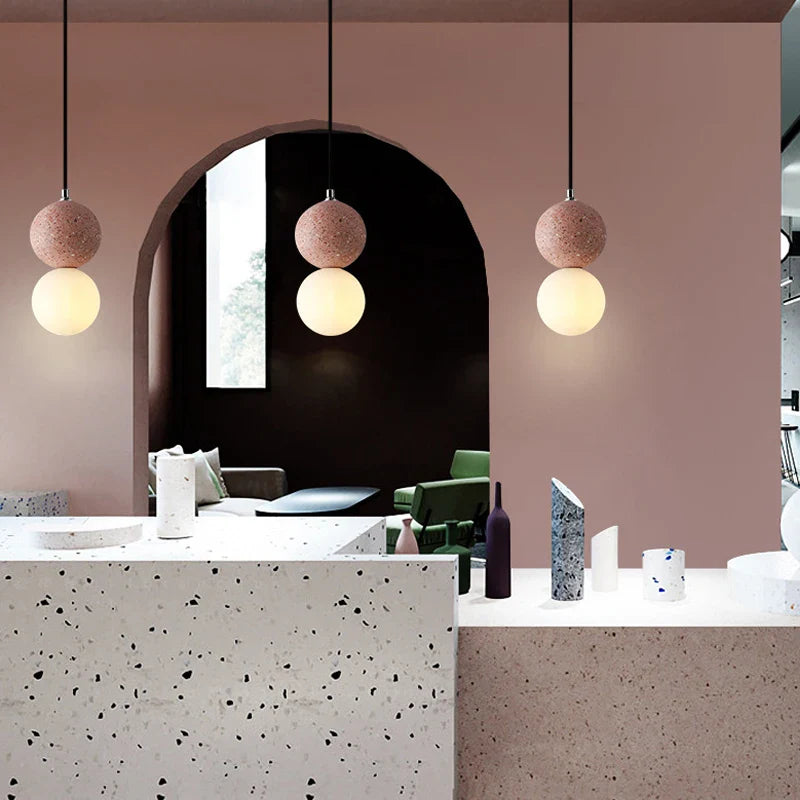 Lampa Wisząca LED „Podwójna Kula”