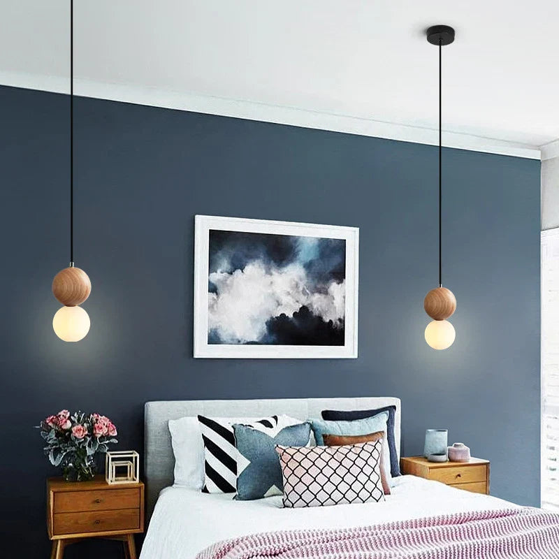 Lampa Wisząca LED „Podwójna Kula”