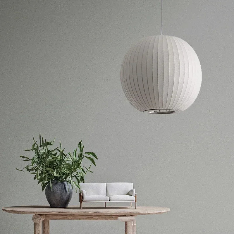 Lampa wisząca kula papierowa LED nowoczesny plafon w stylu japońskim