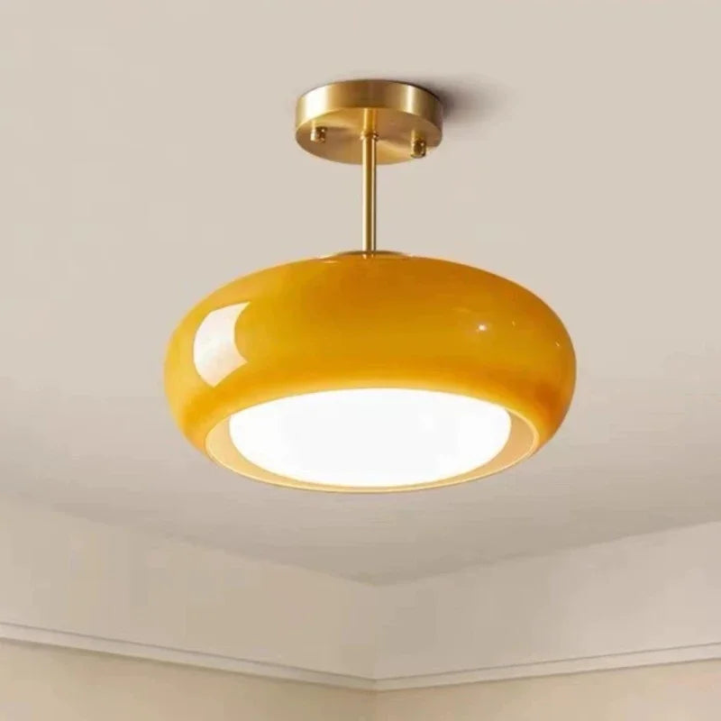 Elegancka Lampa wisząca sufitowa z kloszem szklanym