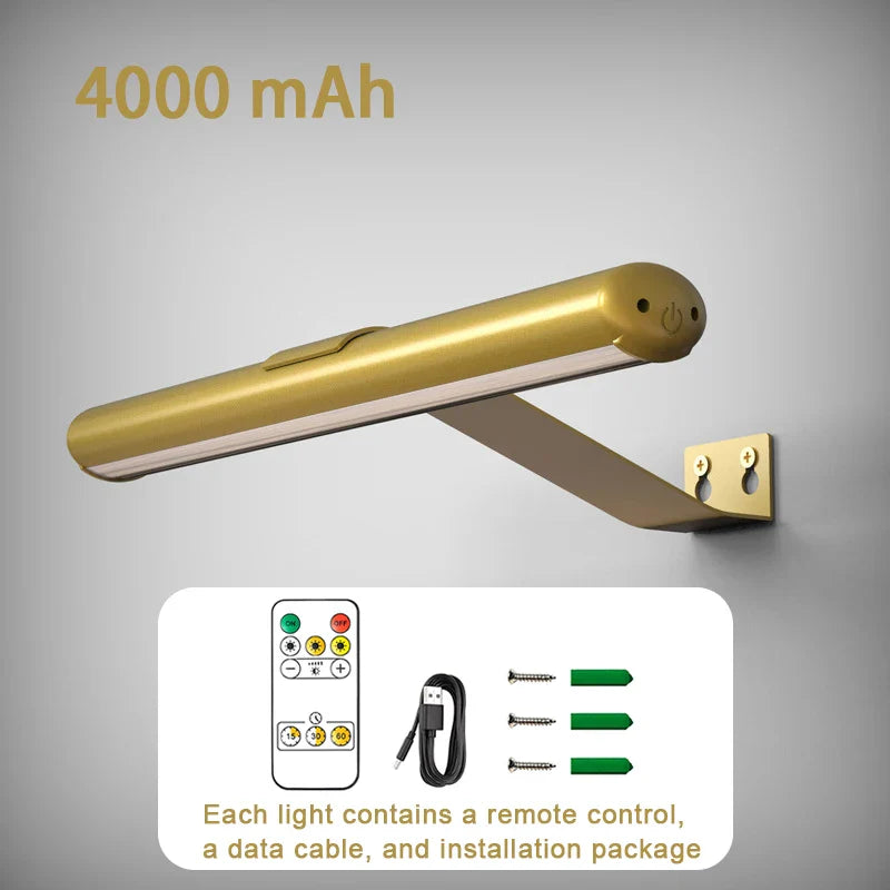 Bezprzewodowa lampa ścienna LED oświetlenie obrazów