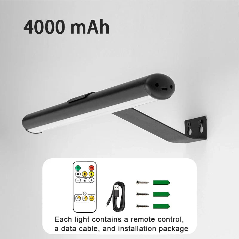 Bezprzewodowa lampa ścienna LED oświetlenie obrazów