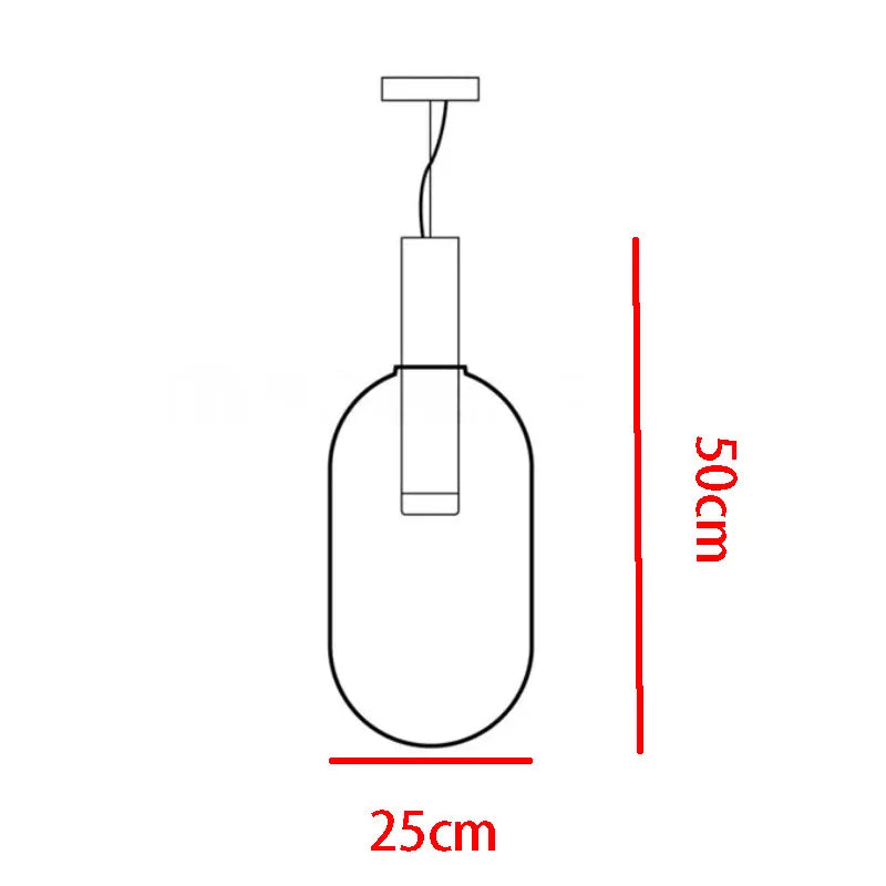 Designerska Lampa Wisząca LED – Nowoczesne Formy ze Szkła