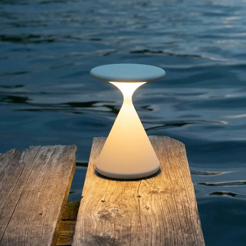 Lampa stołowa LED ładowalna z efektem lewitacji – nowoczesna, wodoodporna