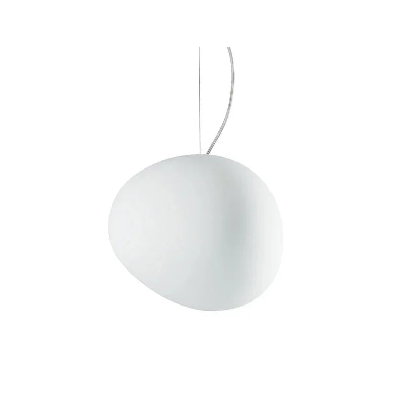 Lampa wisząca nowoczesna o organicznym okrągłym kształcie – minimalistyczny design
