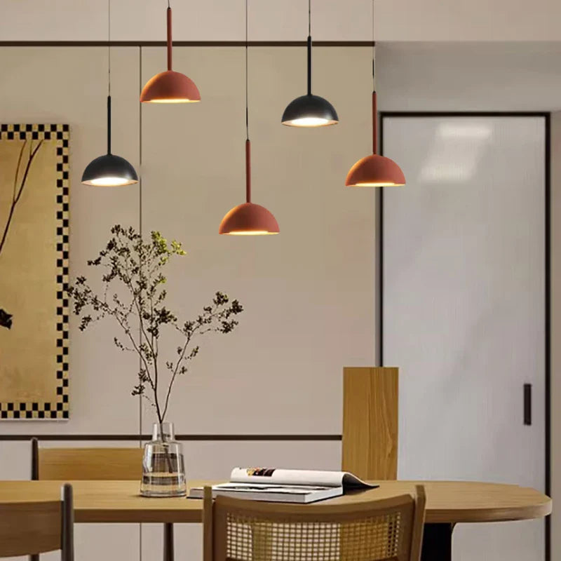 Lampa wisząca minimalistyczna czarna lampa sufitowa LED