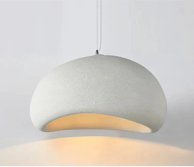 Lampa sufitowa wisząca LED w stylu wabi-sabi