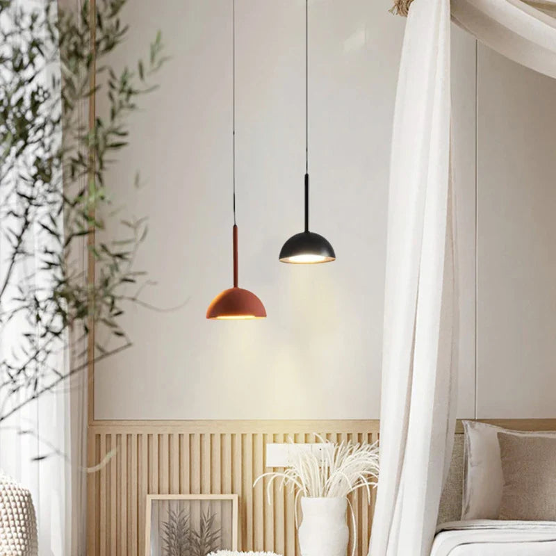 Lampa wisząca minimalistyczna czarna lampa sufitowa LED