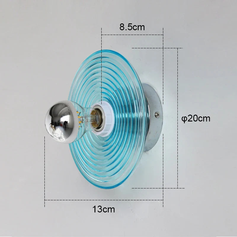 Nowoczesna Lampa Ścienna ze Szklanym Kloszem