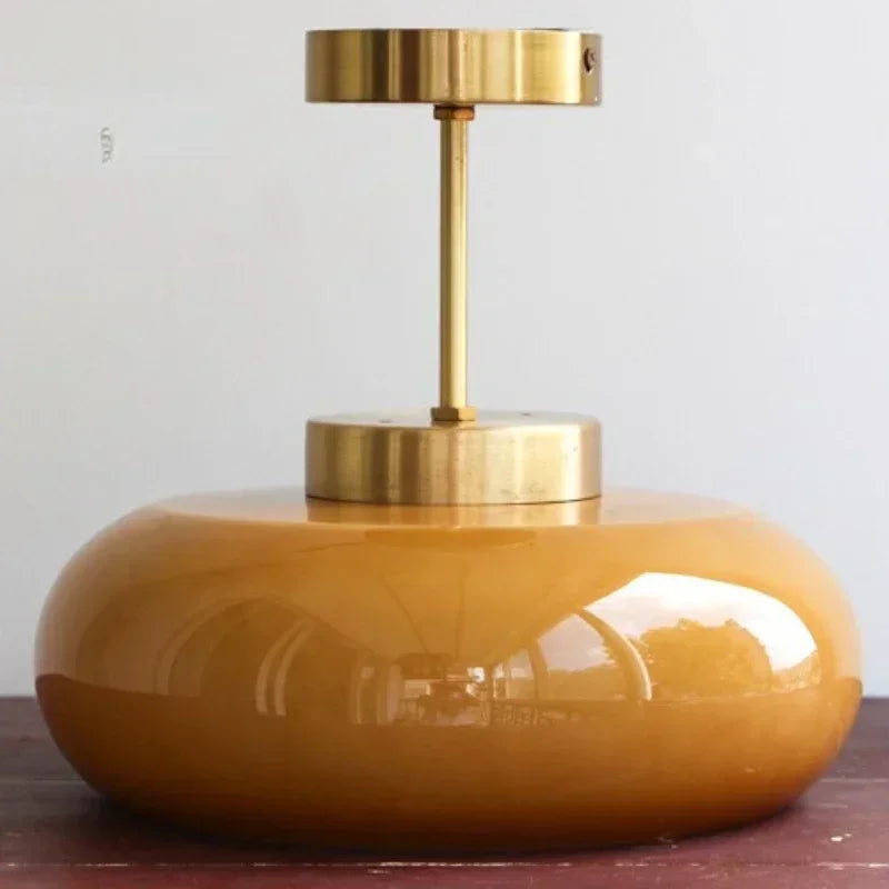 Elegancka Lampa wisząca sufitowa z kloszem szklanym