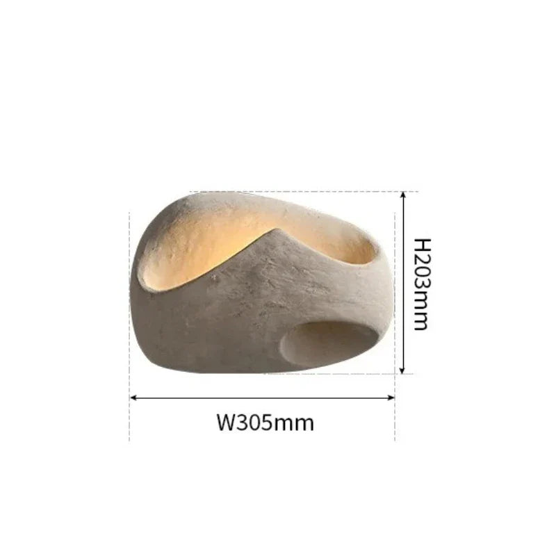 Designerska Lampa Ścienna w Stylu Organicznego Kamienia Boho