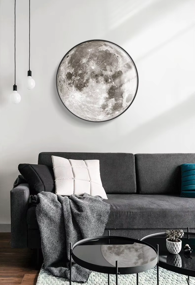 Dekoracyjna ścienna lampa LED w kształcie księżyca