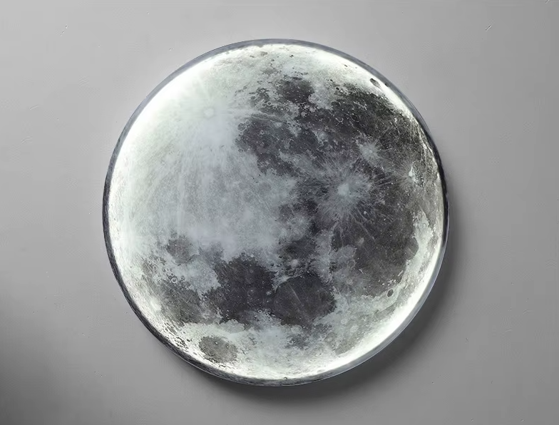 Dekoracyjna ścienna lampa LED w kształcie księżyca