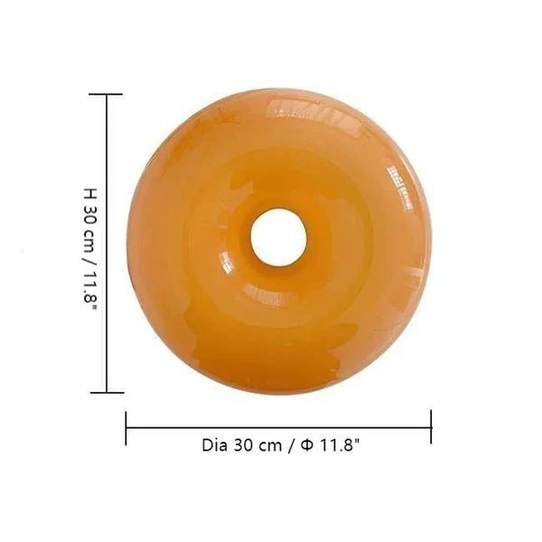 Lampa ścienna LED „donut” – designerska oprawa oświetleniowa z efektem świetlnej aureoli