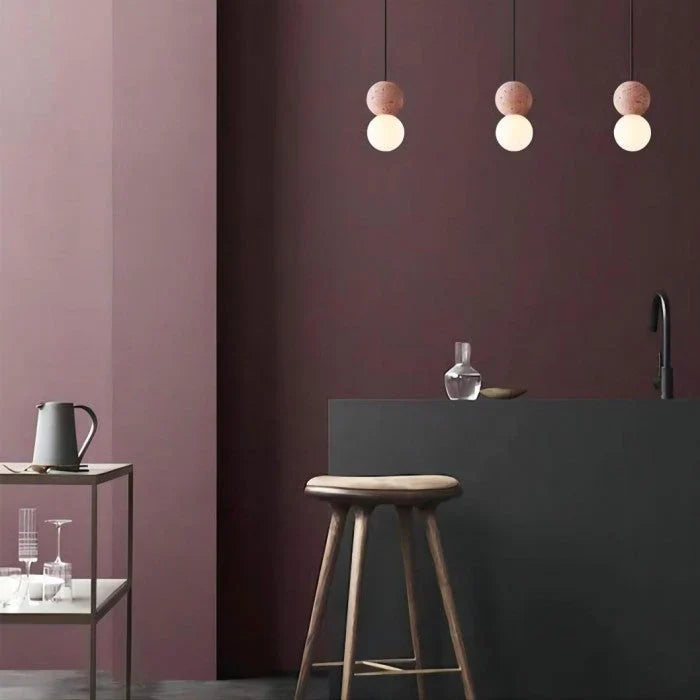 Lampa Wisząca LED „Podwójna Kula”