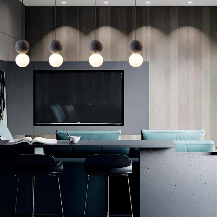 Lampa Wisząca LED „Podwójna Kula”