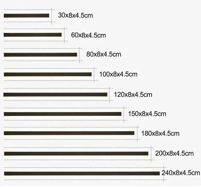 Nowoczesna Lampa Ścienna LED – Pionowy Wodoodporny Panel Dekoracyjny Na Elewacje