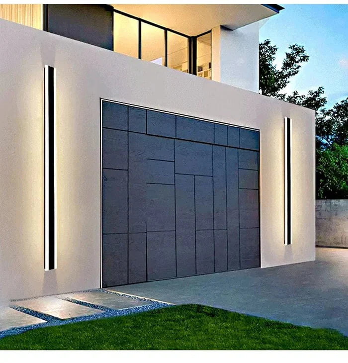 Nowoczesna Lampa Ścienna LED – Pionowy Wodoodporny Panel Dekoracyjny Na Elewacje