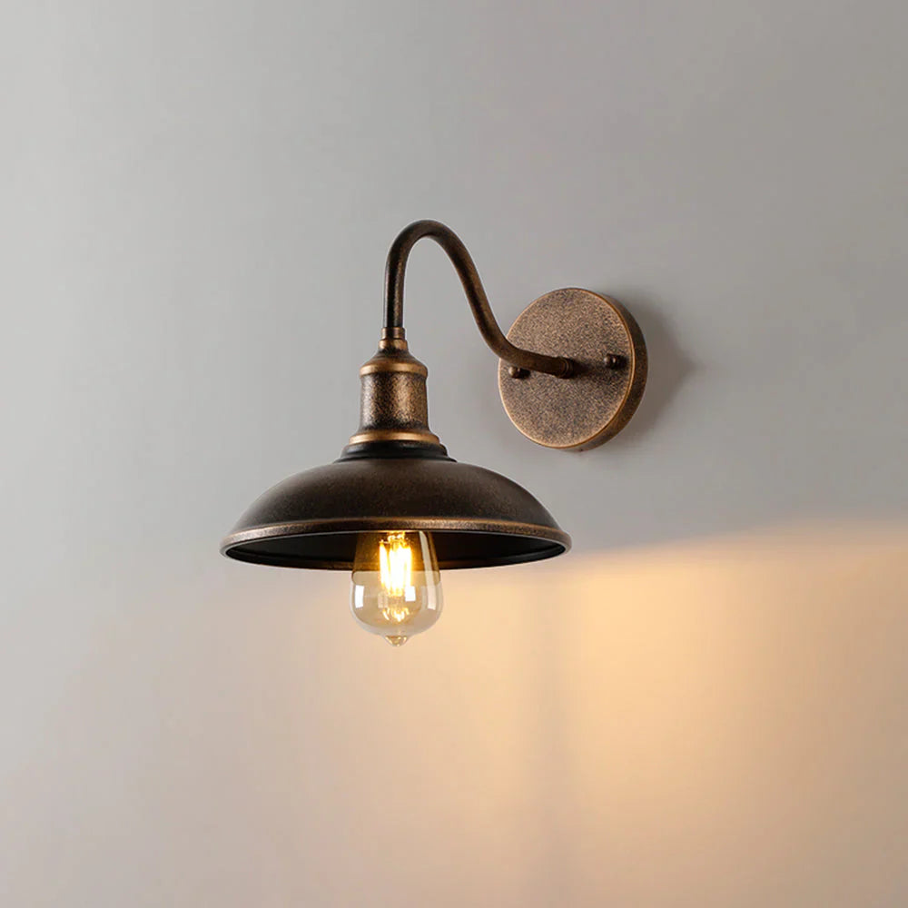 Industrialna lampa ścienna retro – kinkiet w stylu vintage