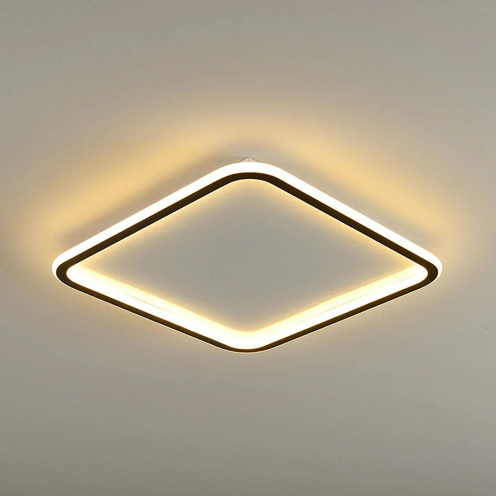 Nowoczesna kwadratowa lampa sufitowa LED – minimalistyczny design