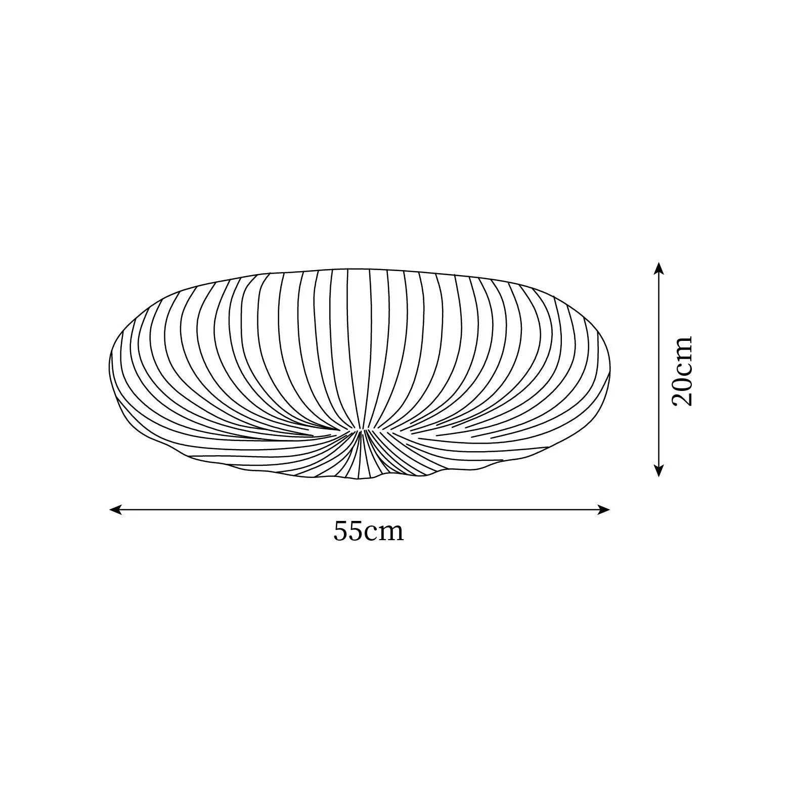 Nowoczesna lampa sufitowa kopułowa – Inspirowana muszlą, styl japandi
