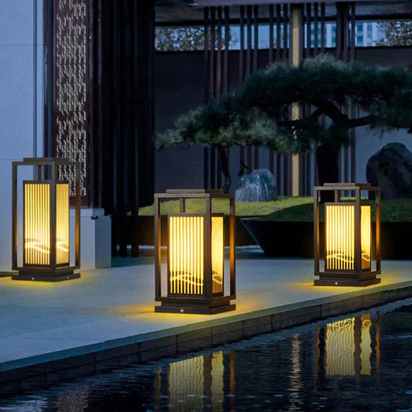 Nowoczesna lampa ogrodowa stojąca – dekoracyjne oświetlenie zewnętrzne