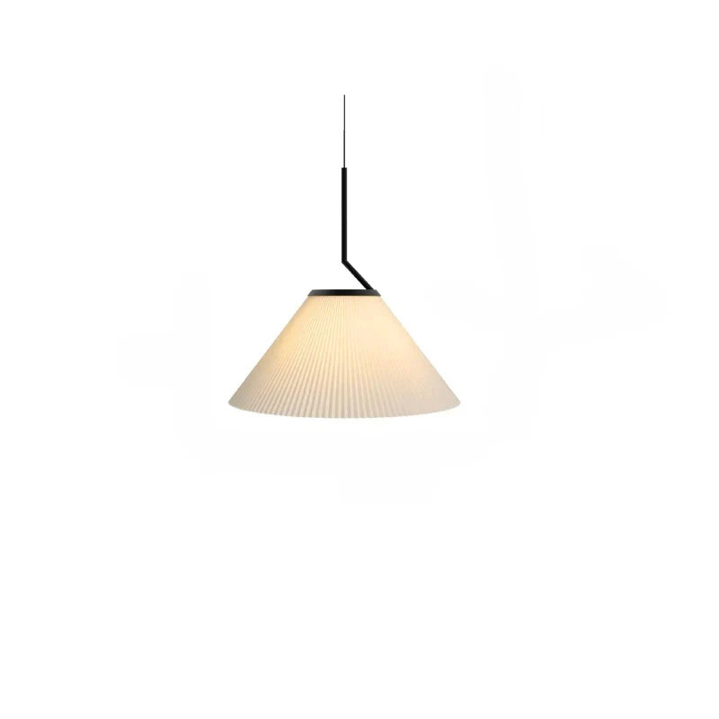 Minimalistyczna Lampa Wisząca z Tkaninowym Kloszem