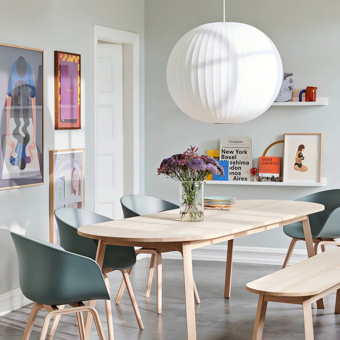 Lampa wisząca kula papierowa LED nowoczesny plafon w stylu japońskim