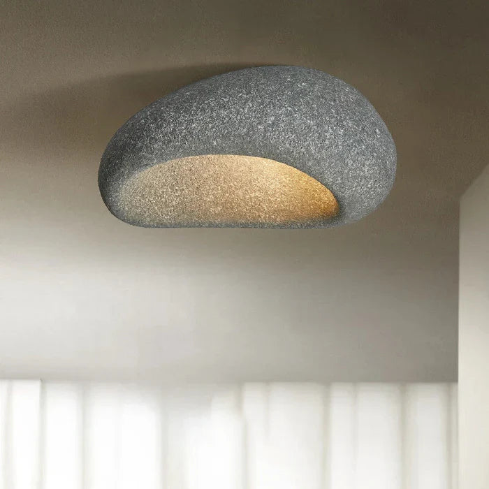 Lampa sufitowa LED w stylu wabi-sabi – plafoniera dekoracyjna o organicznym kształcie