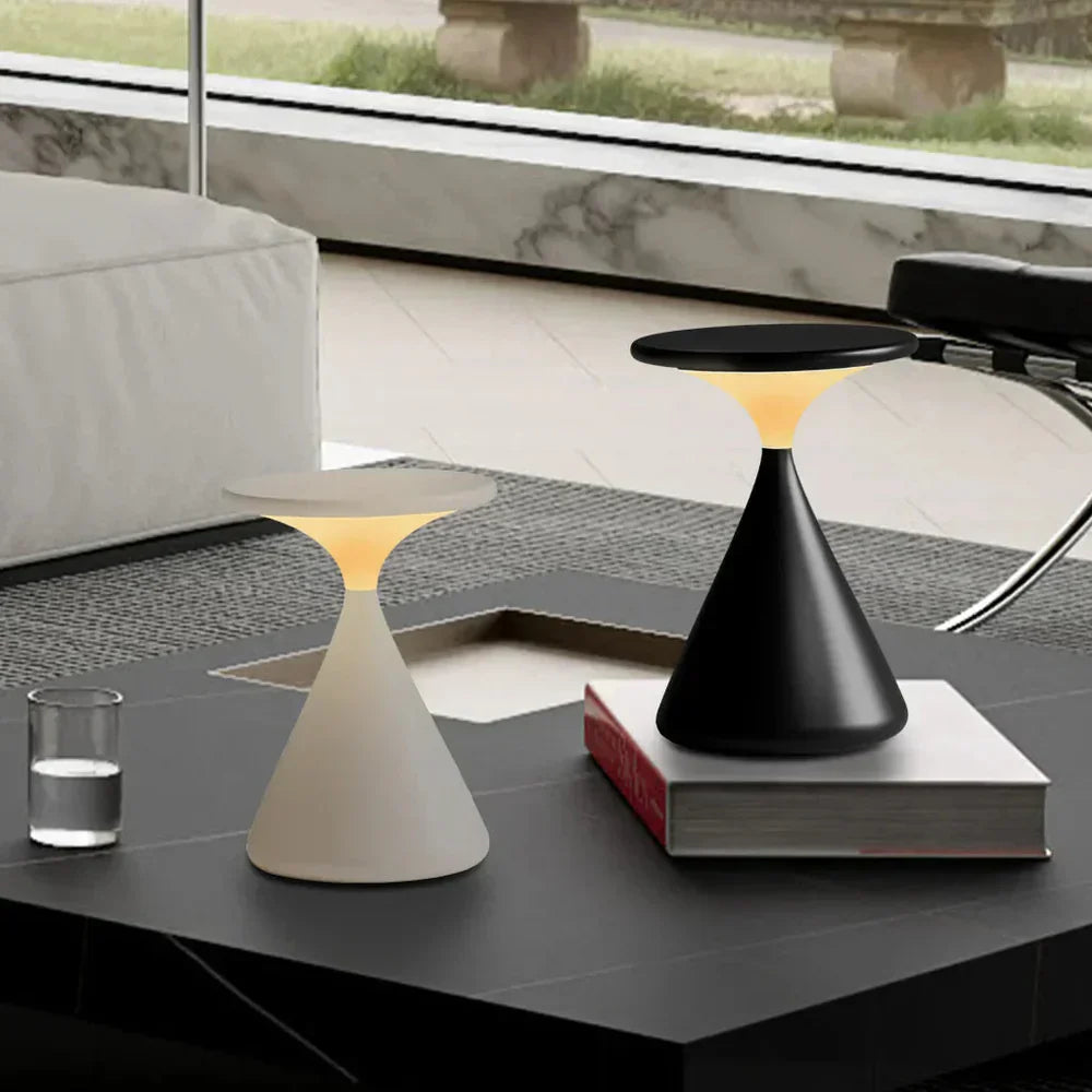 Lampa stołowa LED ładowalna z efektem lewitacji – nowoczesna, wodoodporna