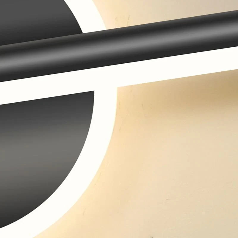 Nowoczesna Lampa Ścienna LED w Kształcie Linii z Okrągłym Elementem – Designerskie Oświetlenie